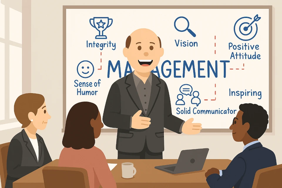 Avatar of Thierry P. Gaillard in front of a whiteboard marked management