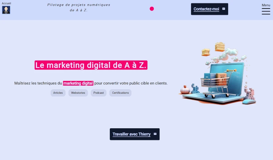 Digital marketing guide page