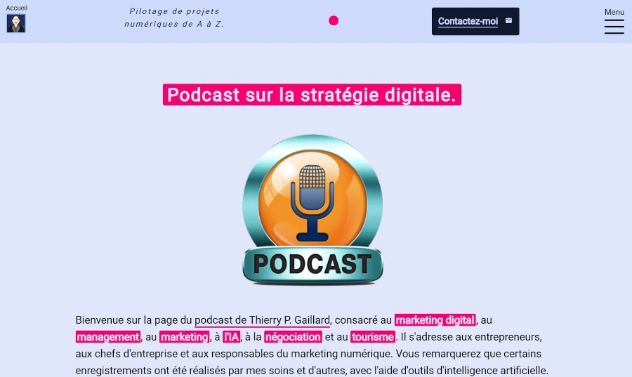 Podcasts on digital strategy and management