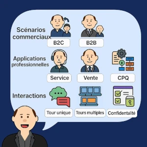 Avatar of Thierry P. Gaillard presenting an infographic on the CRMArena-Pro study