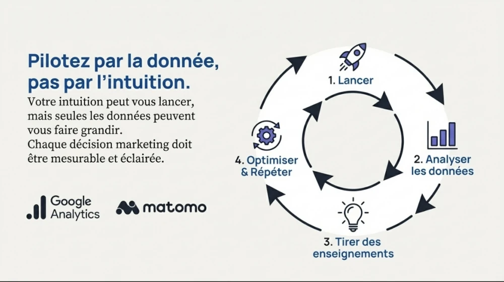 Infographic on managing by data rather than intuition