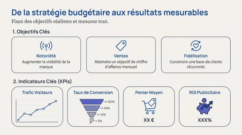 Infographic on key performance indicators (KPIs) in e-commerce