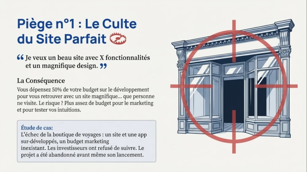 Infographic on the cult of the perfect website