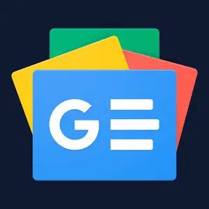 Google News interface mockup on tablet