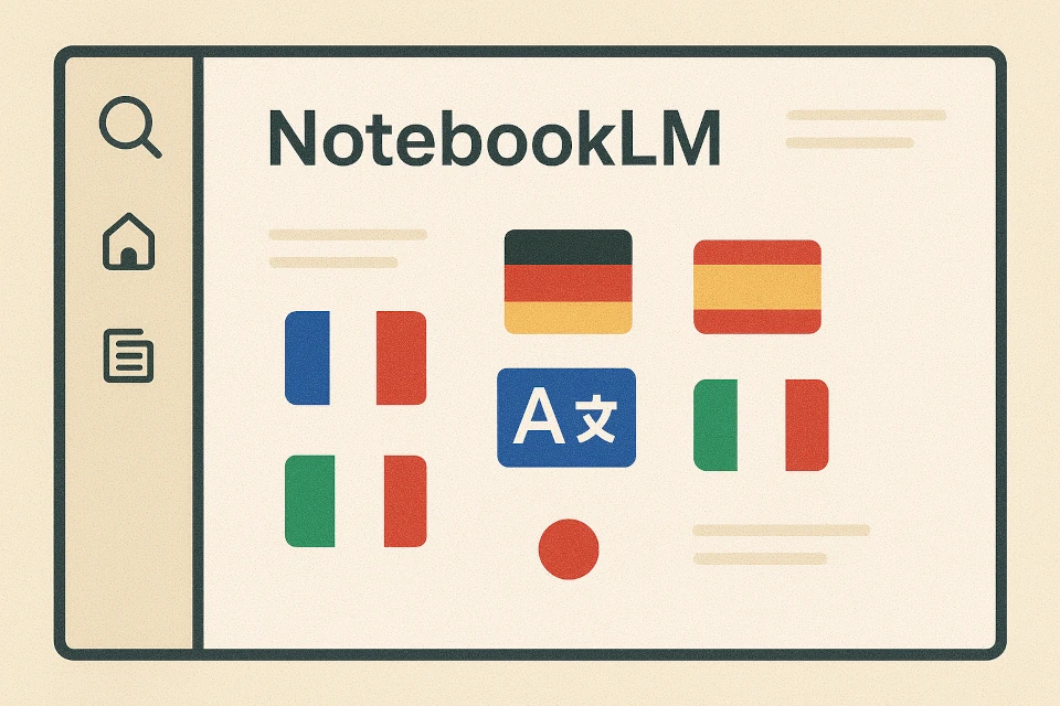 NotebookLM with international flags