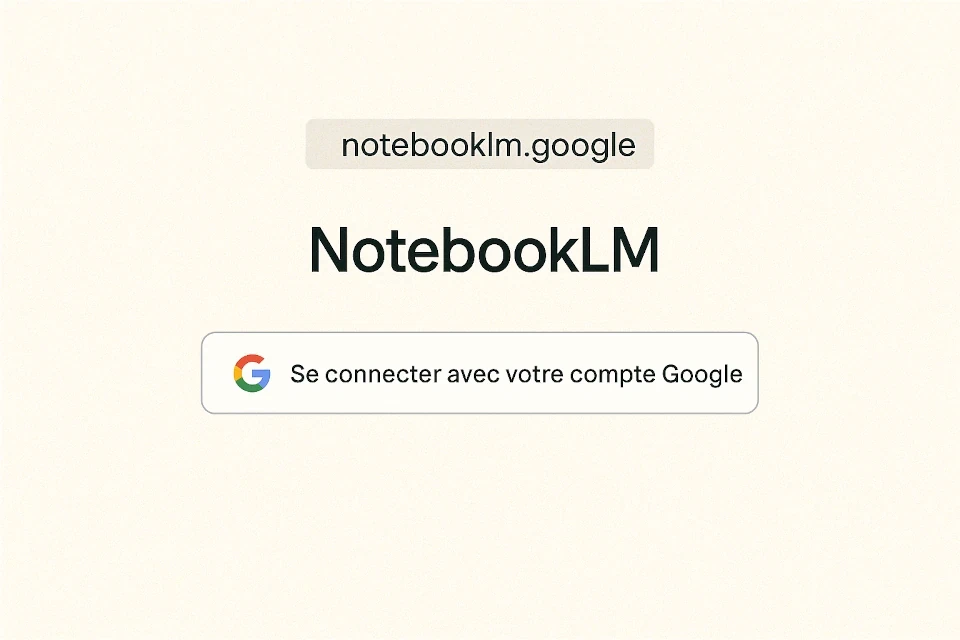 Bouton pour se connecter à un compte Google