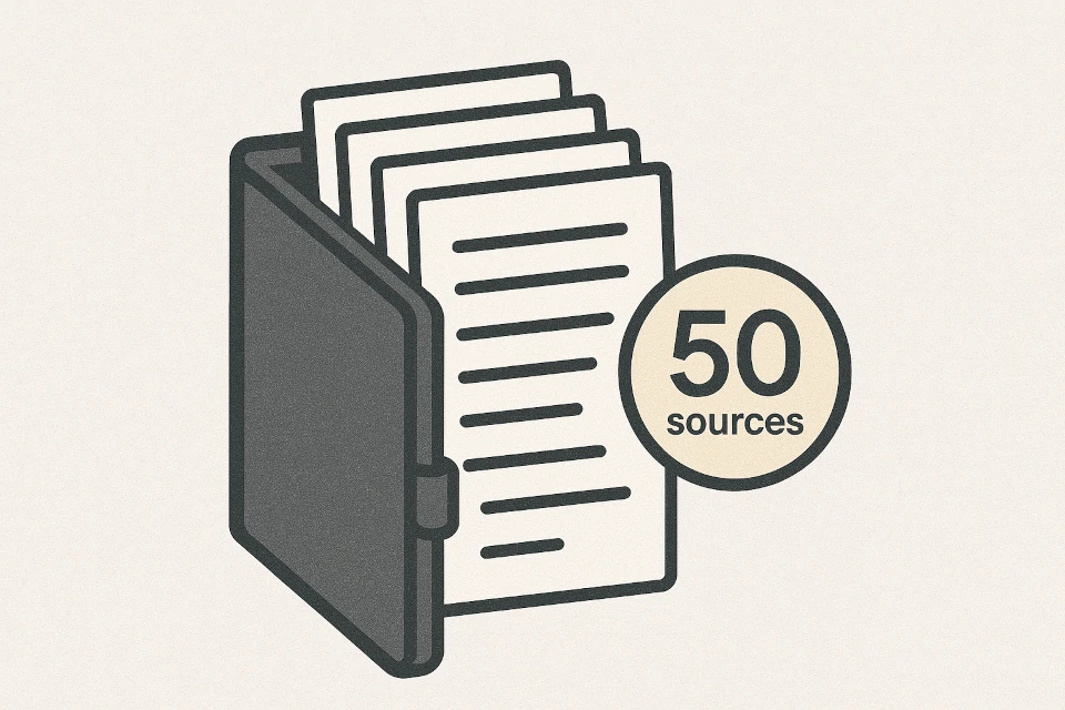 Folder containing 50 sources