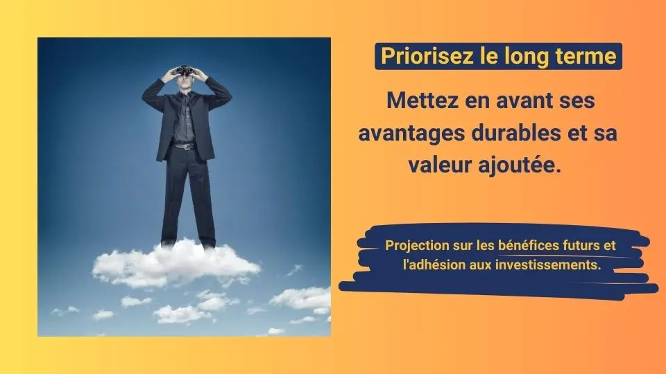 Businessman standing on a cloud looking into the distance with binoculars