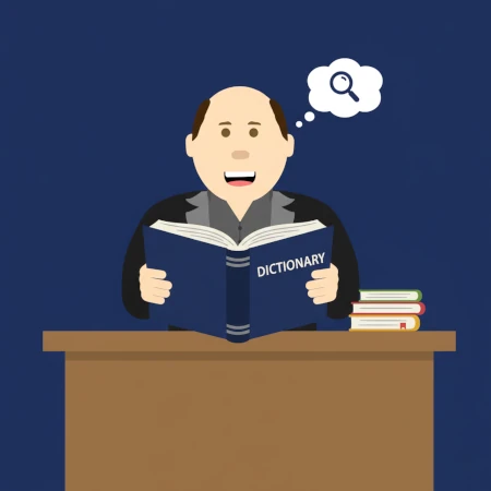 Avatar of Thierry P. Gaillard reading a dictionary symbolizing knowledge