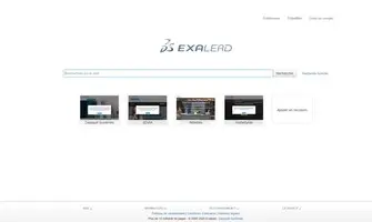 Home page of the Exalead search engine